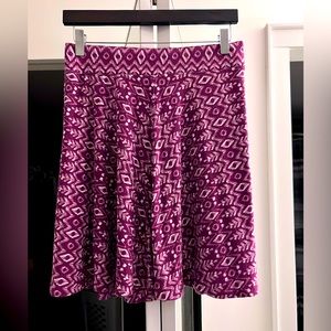 Loft patterned skirt small